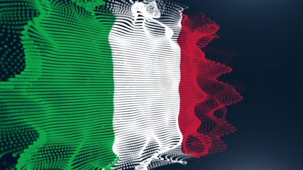 Italy Particle Flag