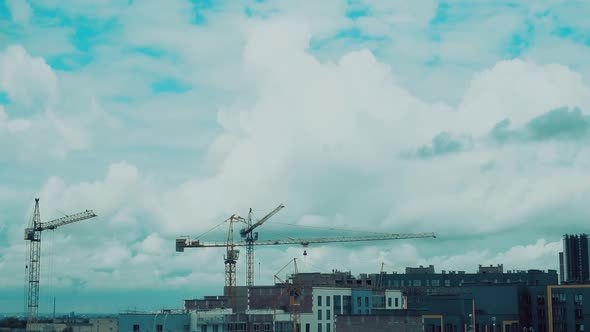 Construction Cranes in the Sky