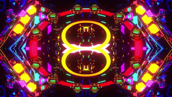 VJ Abstract Kaleidoscope Light Pattern 5