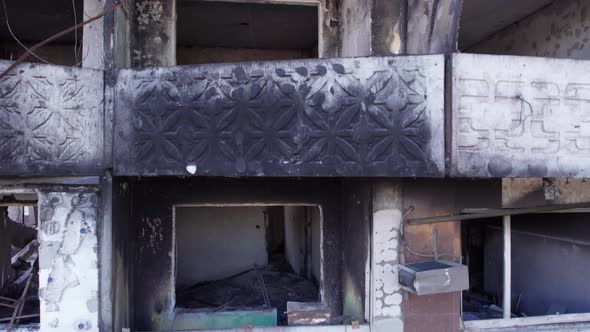 War in Ukraine  Destroyed Building in Borodyanka Bucha District alt