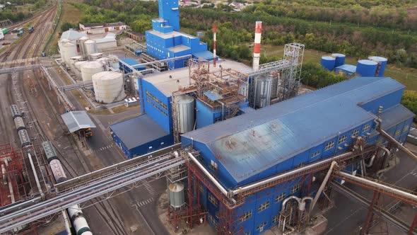 Industrial Zone with Factory or Plant Processing of Sunflower Oil and Oilseeds alt