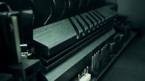 Radiator macro shot close-up