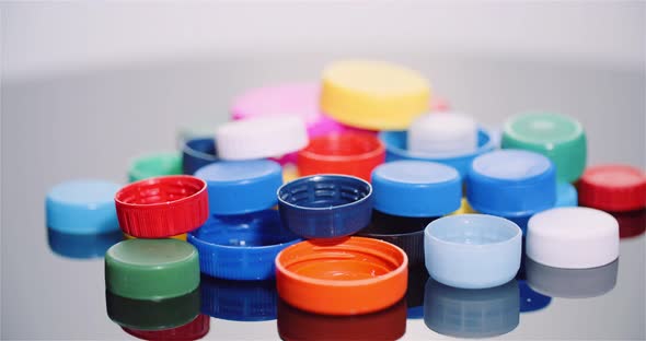 Few Plastic Bottle Caps - Plastic Processing Recycling Industry alt