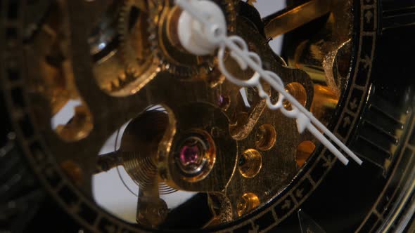 Old Clock Mechanism. Close Up alt
