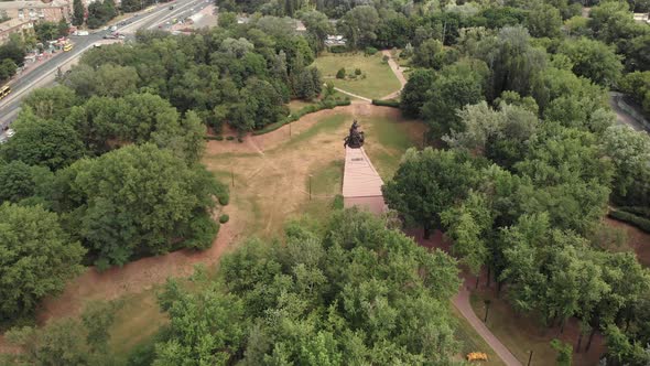 Babi Yar. Aerial - The Place of Mass Murder of Jews During the Second World War. Holocaust. Kyiv alt