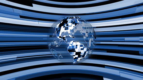 Blue Planet Earth Technology News Background alt