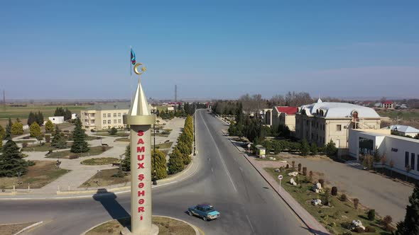 Samux City Azerbaijan dron footage 2