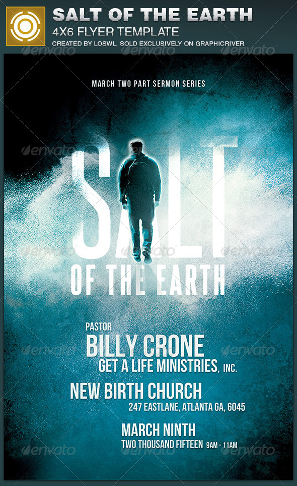 Salt of the Earth Church Flyer Template - Church Flyers