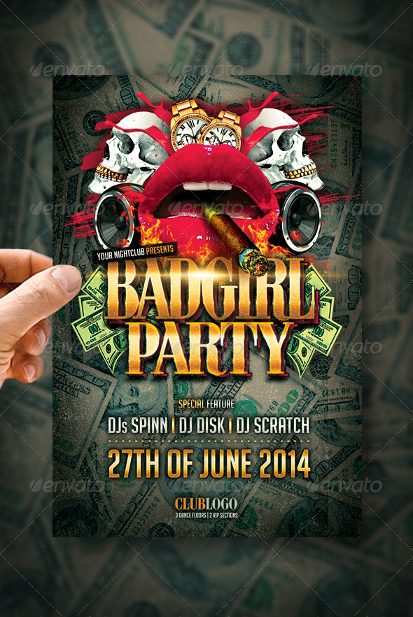 Bad Girl Party Flyer - Events Flyers