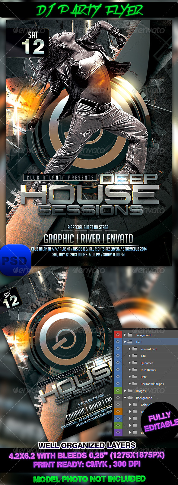 DJ Party Flyer - Events Flyers