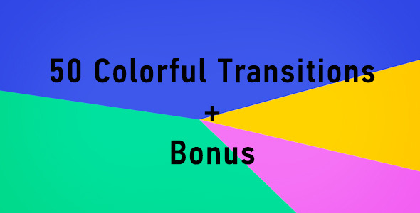 50 Colorful Transitions - VideoHive 7323112