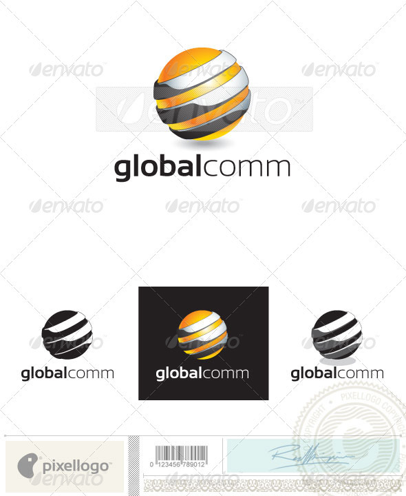 Globe Logo - 2405 - Vector Abstract