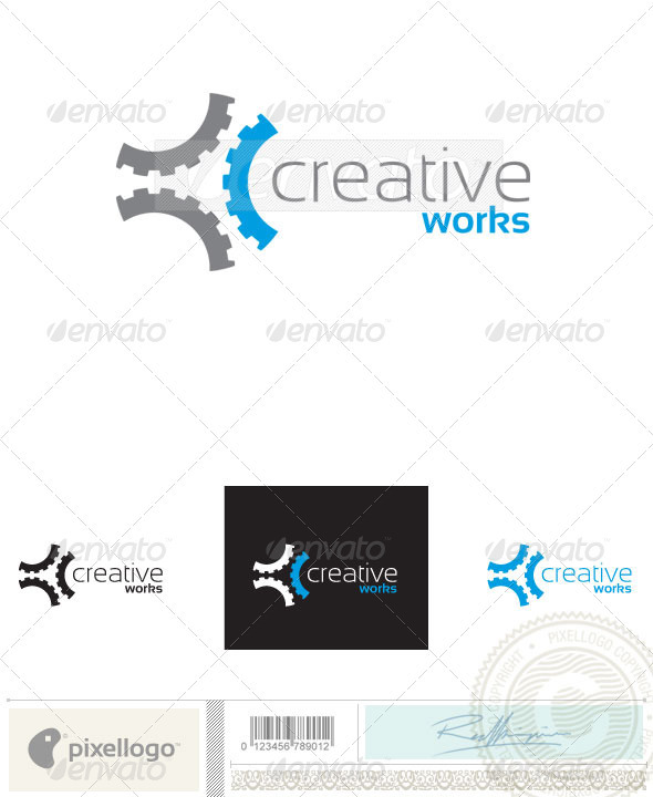 Gear Logo - 2407 - Objects Logo Templates