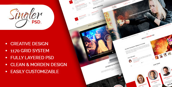Singler One Page - ThemeForest 7360376