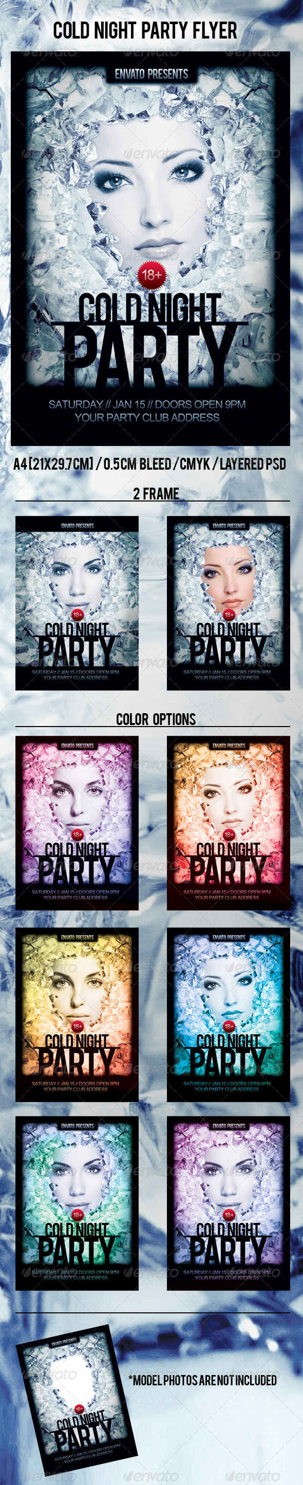 Cold Night Party Flyer - Clubs & Parties Events
