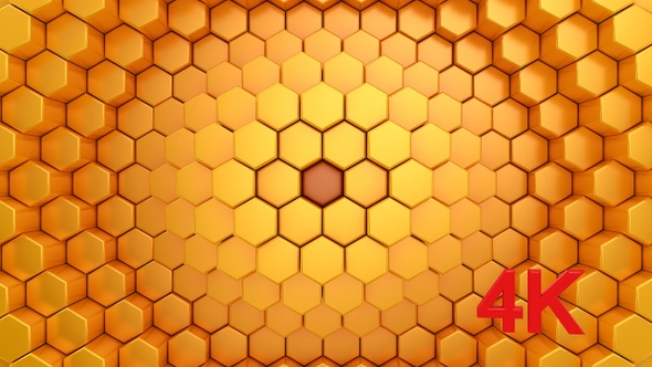 Hexagons Form A Wave alt