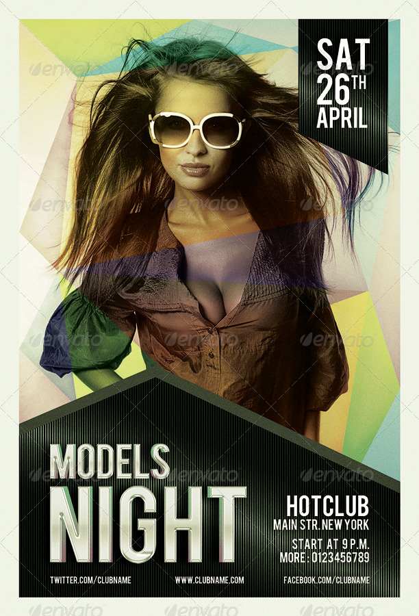 Fashion Show Pre-Party Flyer, Print Templates | GraphicRiver