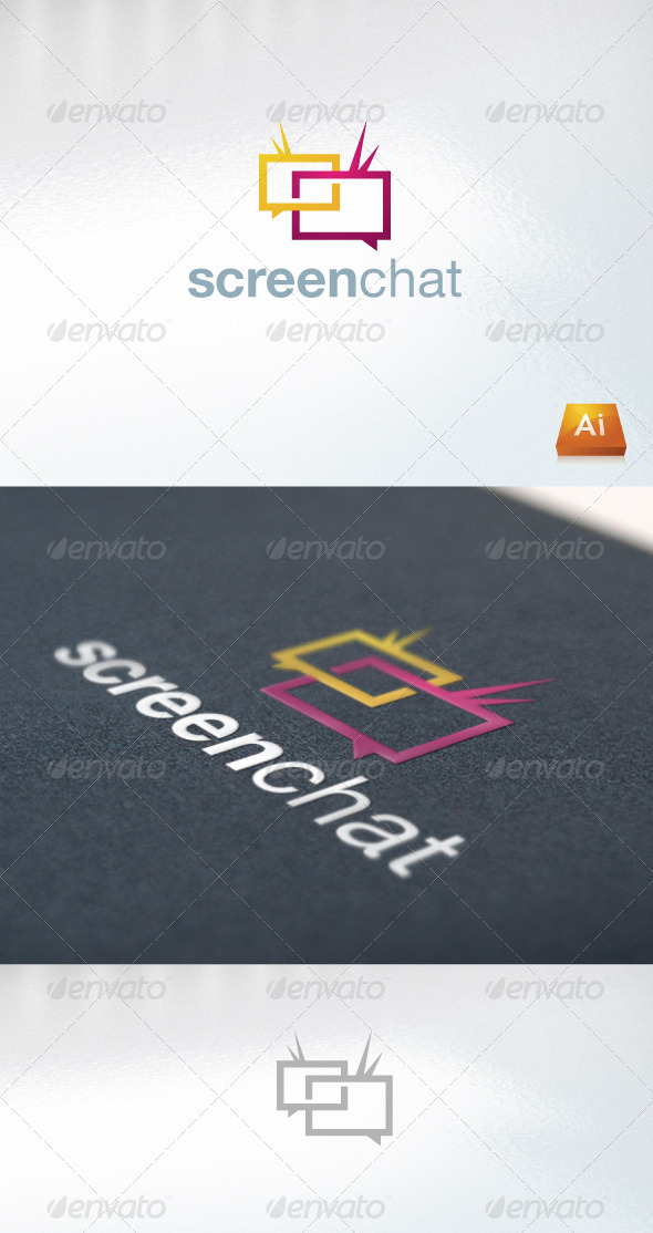 Screenchat - Abstract Logo Templates