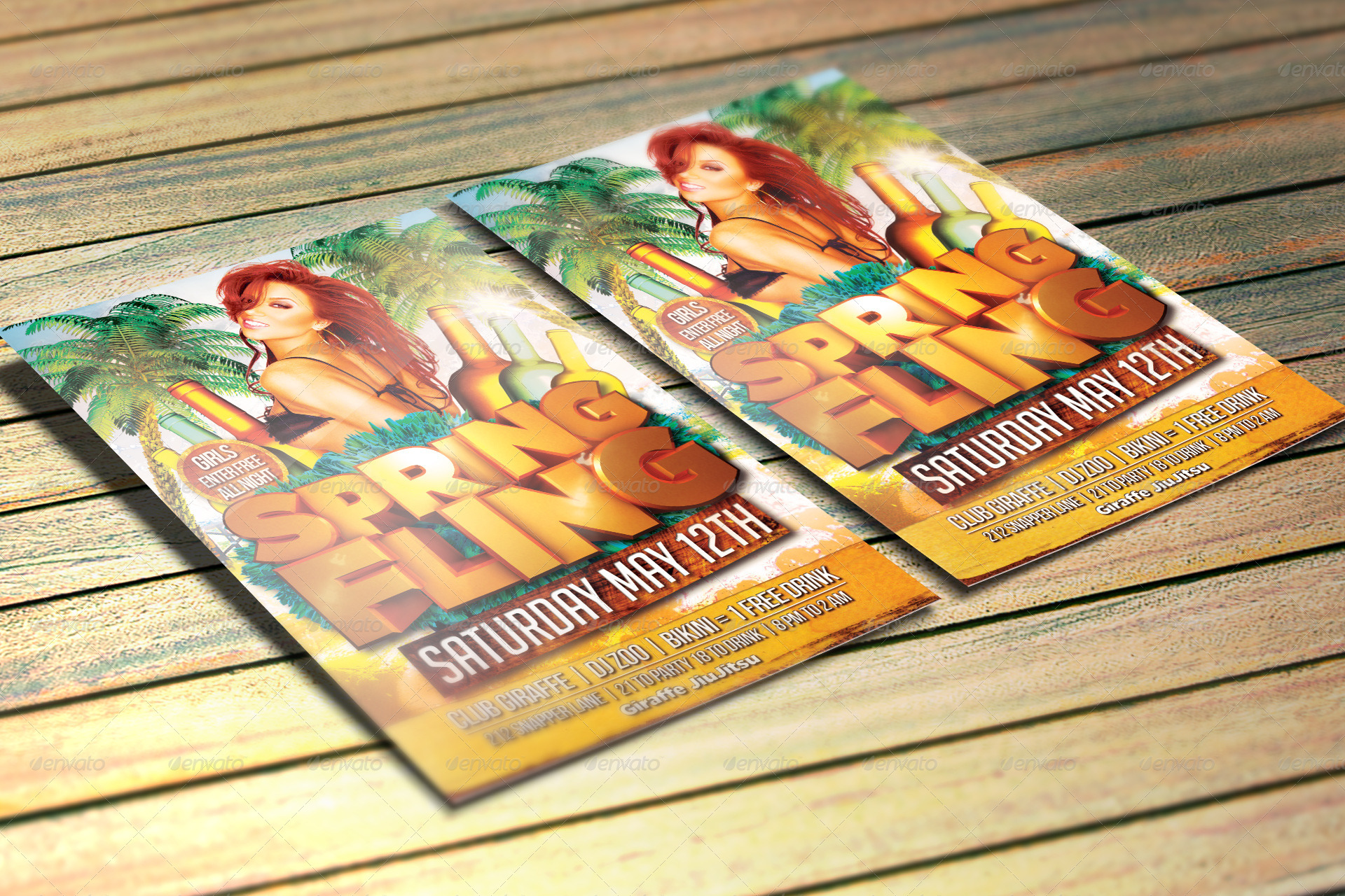 spring fling flyer template