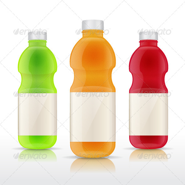 Juice Bottles, Vectors