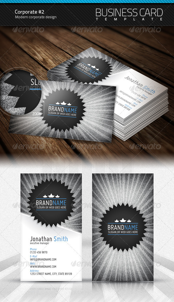Corporate Business Card #2 - Corporate Business Cards