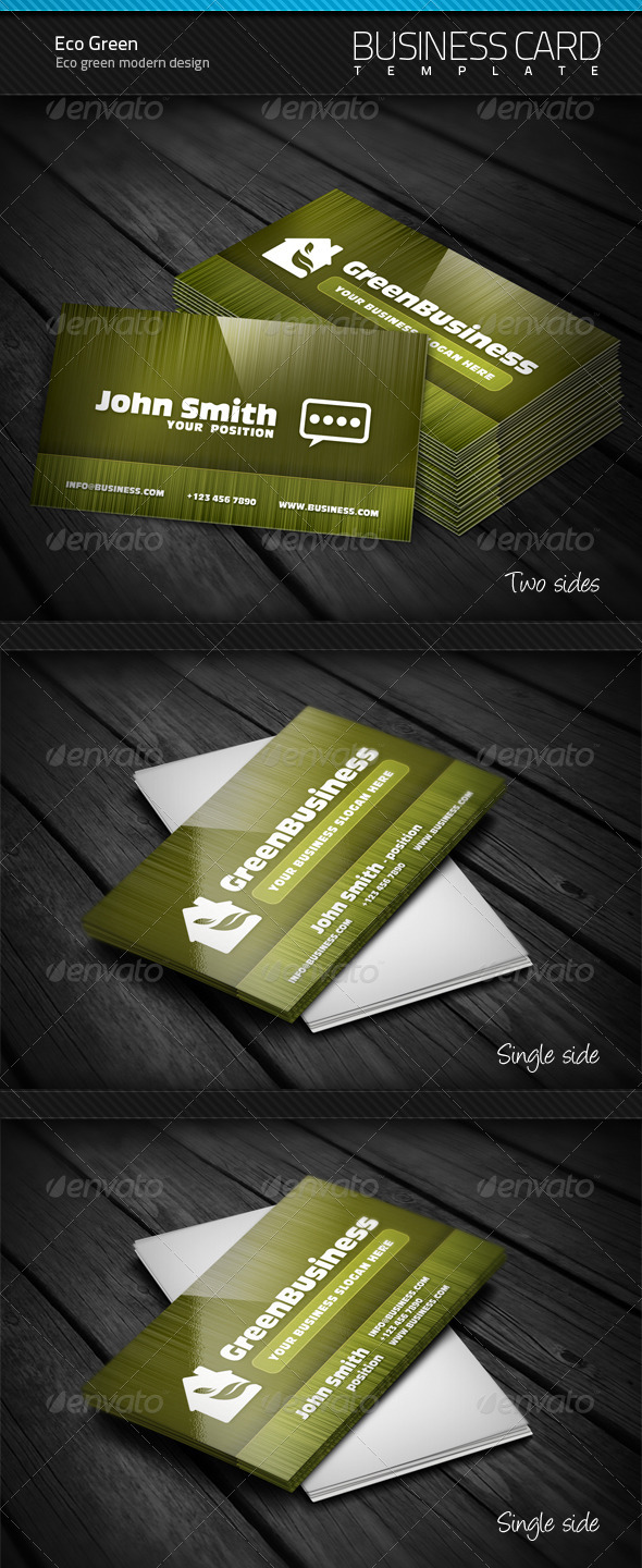 Eco Green Business Card - Creative Business Cards