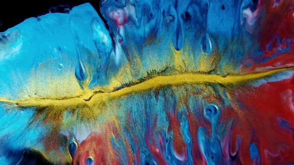 Close Up of Different Mix Color Paint alt