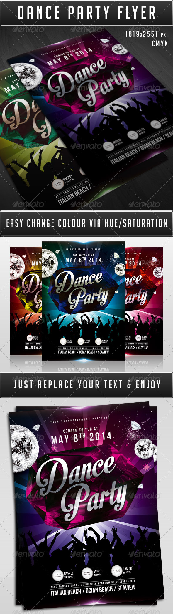 Dance party flyer - Clubs & Parties Events