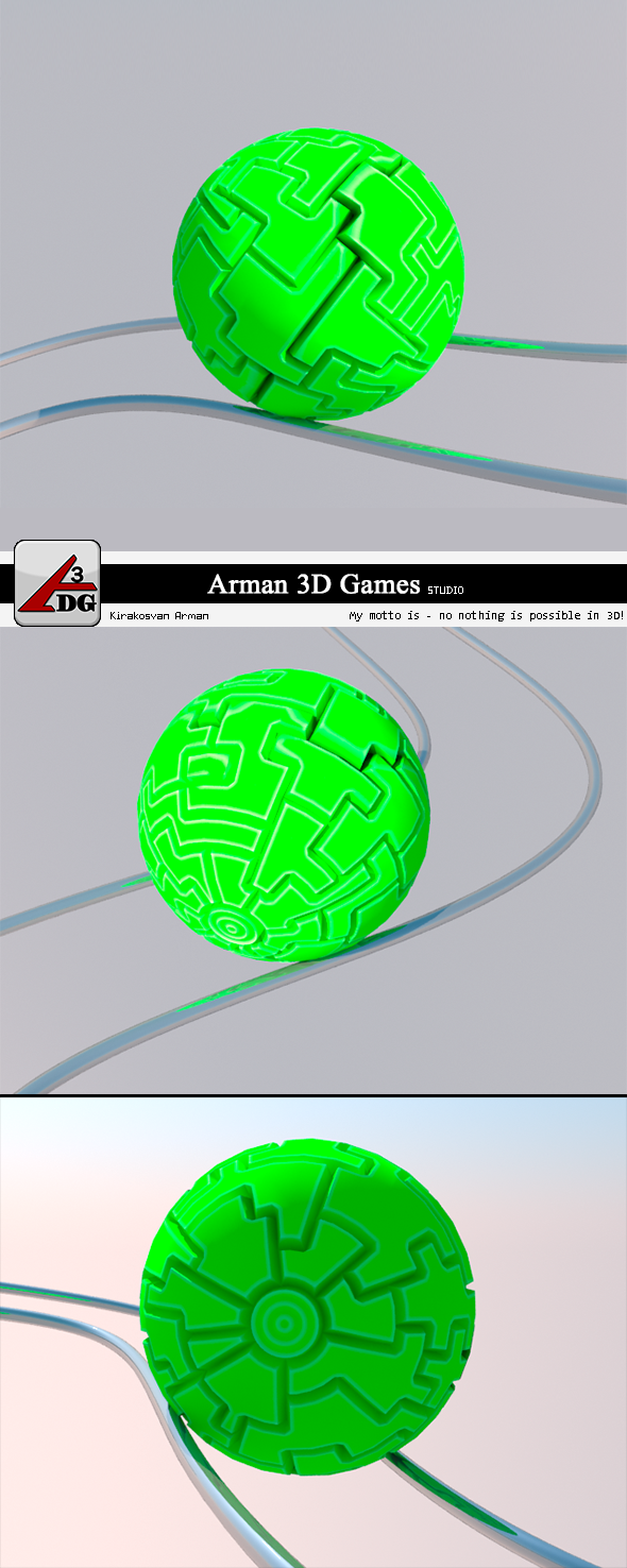 Roll Ball (green) - 3Docean 7370879