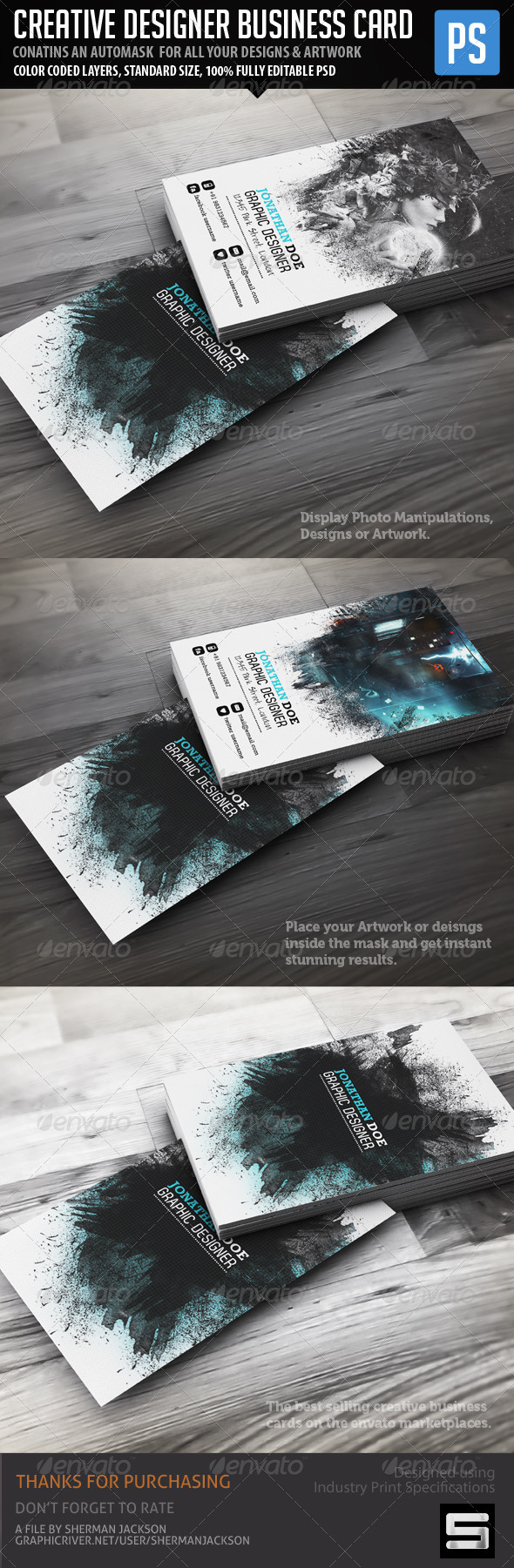 Creative Designer Business Card - Creative Business Cards