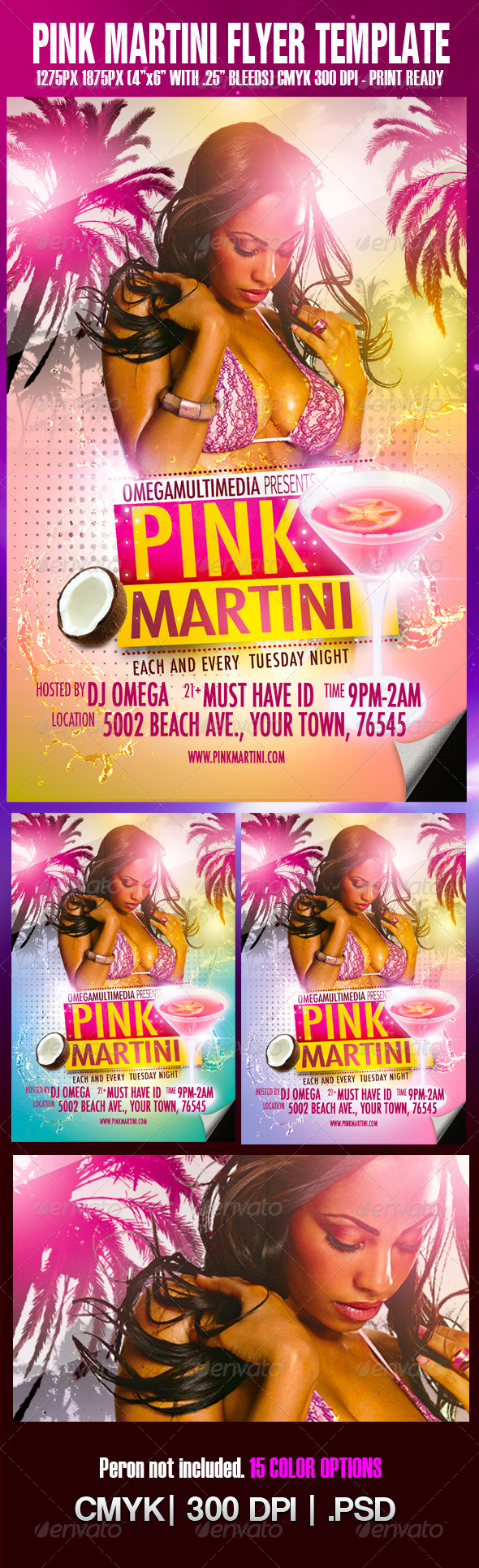 The Pink Martini Template - Clubs & Parties Events