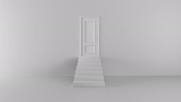 Shine of an Open Door with Steps with Alpha Channel alt