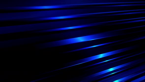 Blue and black abstract lines background. Loop animation
