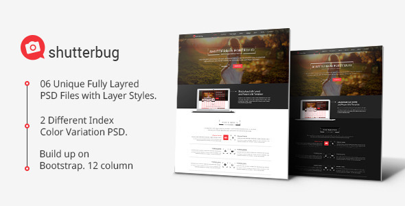 Shutterbug One page - ThemeForest 7384021