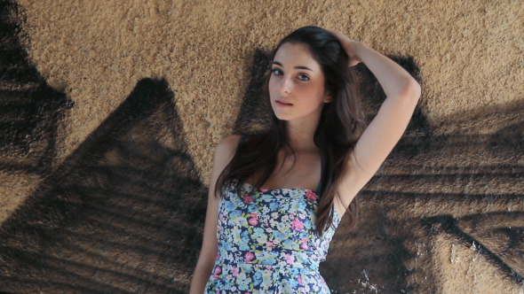 Girl Flirts with Camera alt