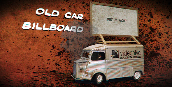 Old Car Billboard - VideoHive 7304391