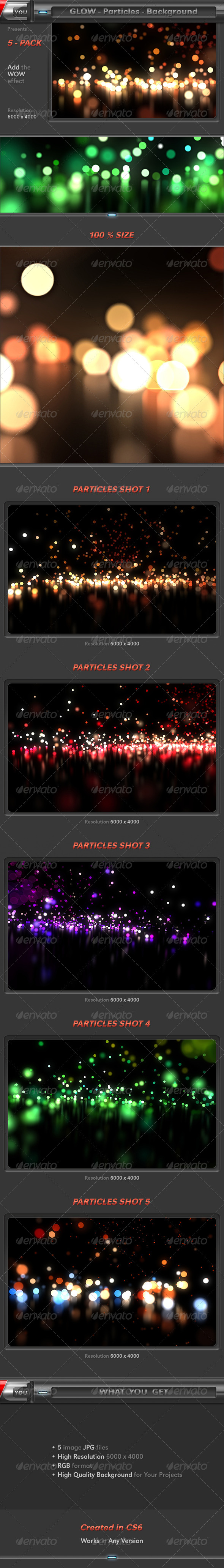 Glow Particles Pack - Abstract Backgrounds