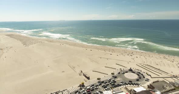 Foz Do Arelho Beach And Obidos Mouth Lagoon, Portugal - Magnificent Coastal View On A Sunny Day alt