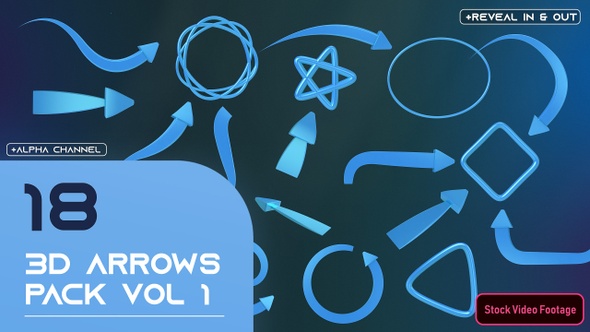 3D Arrow Pack vol 01