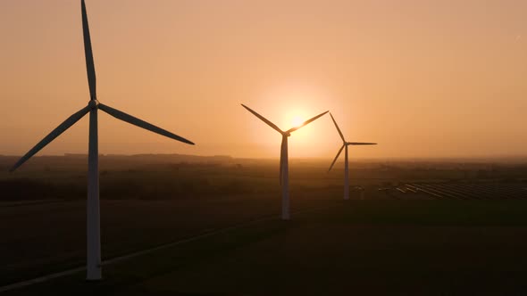 Wind Farm at Sunrise 