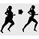Overweight Woman Running Loss Weight Silhouette - VideoHive Item for Sale