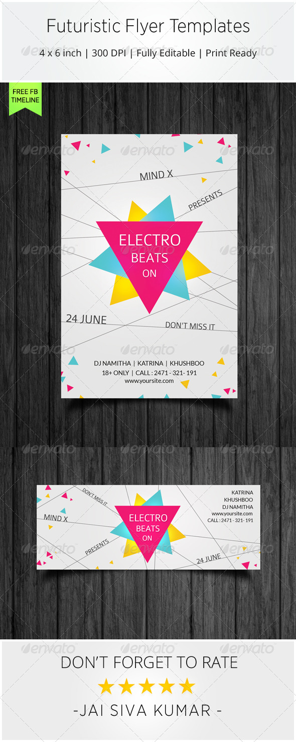 Futuristic Flyer Templates - Clubs & Parties Events