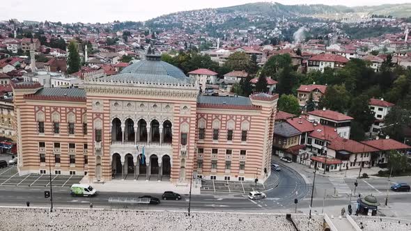 View At City Hall In Old Town Center Of Sarajevo V1 alt
