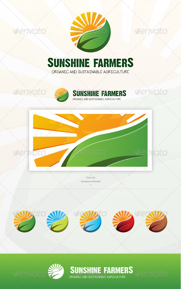 Sunshine Farmers - Nature Logo Templates