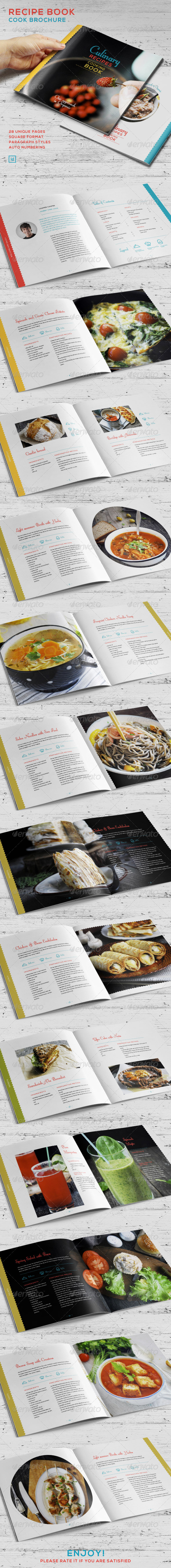 Recipe Book - Cook Brochure - Brochures Print Templates