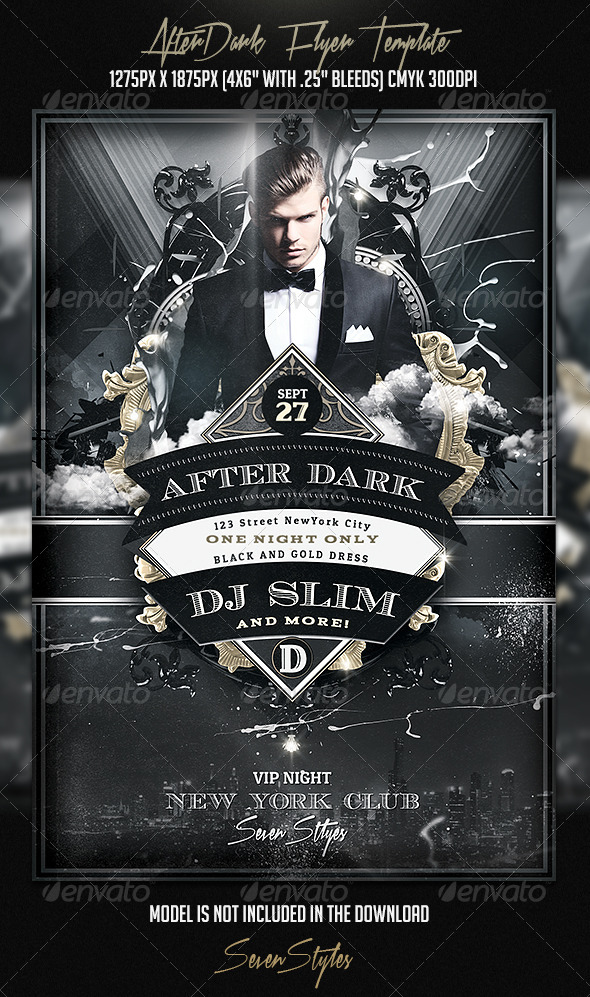 AfterDark Flyer Template - Flyers Print Templates