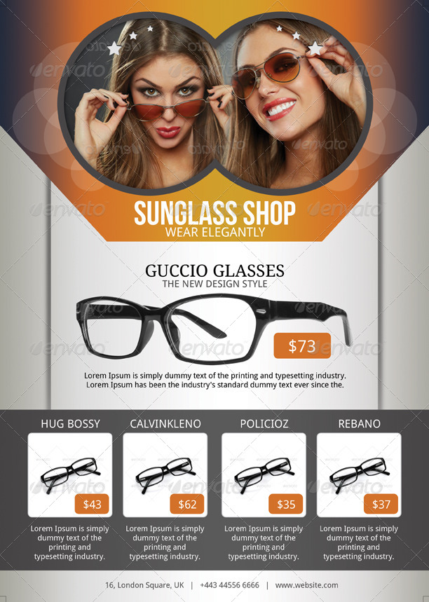 Sunglasses Flyer Template by BloganKids GraphicRiver
