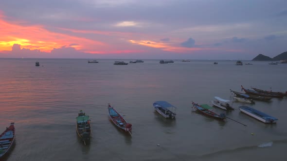 Sunset Over Boats alt