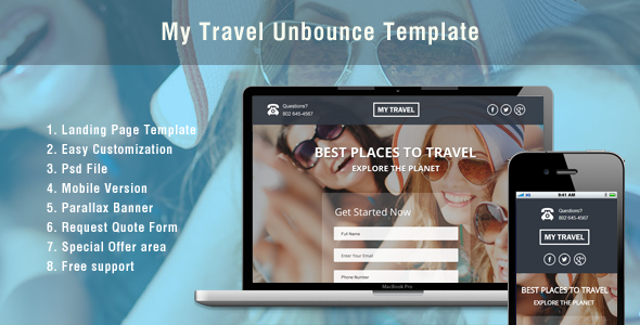 Unbounce Landing Page - ThemeForest 7132973