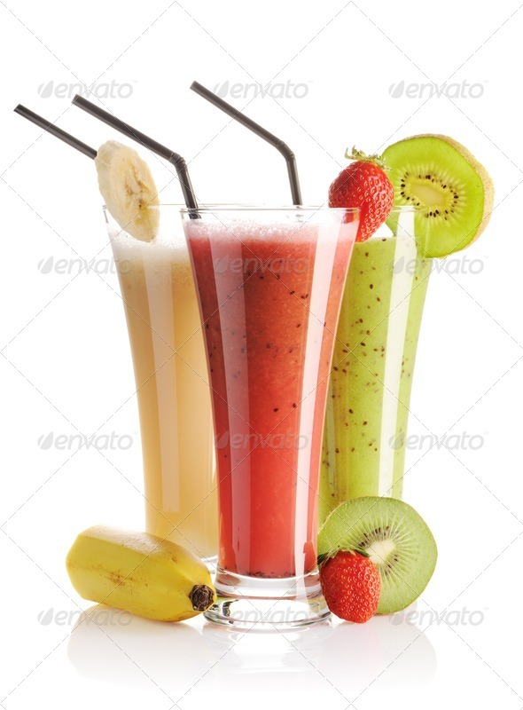 Smoothies isolated - Stock Photo - Images